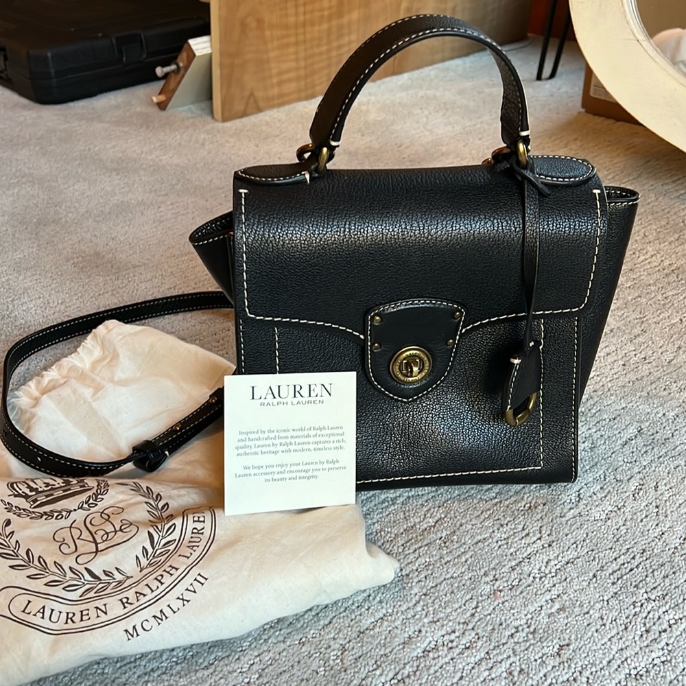 Ralph Lauren Black Leather Purse